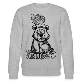 DU SCHNALLST JAR NÜSCHT-Unisex Bio-Sweatshirt - Grau meliert