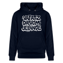 Berliner Kultspruch-VAFATZ DA VOM JELÄNDE-Unisex Bio-Hoodie - Navy