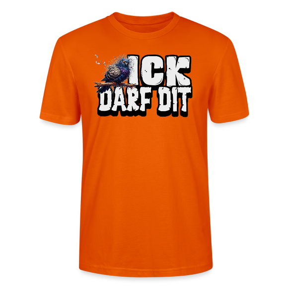 ICK DARF DIT|TAUBE-Unisex T-Shirt BIO - Tieforange