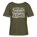 VAFATZ DA VOM JELÄNDE-Rundhals Frauen Bio-T-Shirt - Khaki