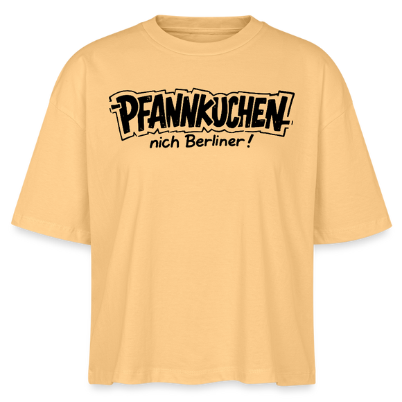 PFANNKUCHEN,nich Berliner!-Frauen Boxy Bio-T-Shirt - Mispel
