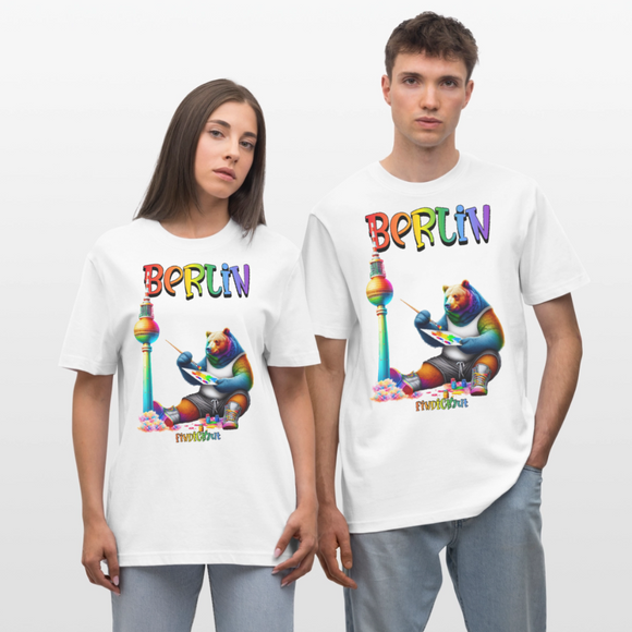 CSD BERLIN-Relaxed Fit Unisex Bio-T-Shirt - Weiß