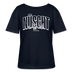 NÜSCHT MUSS ICK 25-Rundhals Frauen Bio-T-Shirt - Navy