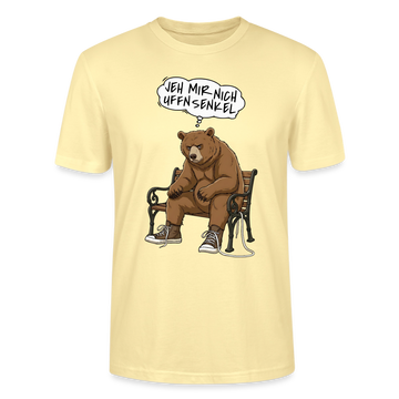Berliner Bär Shirt-JEH MIR NICH UFFN SENKEL-Unisex T-Shirt - Creme