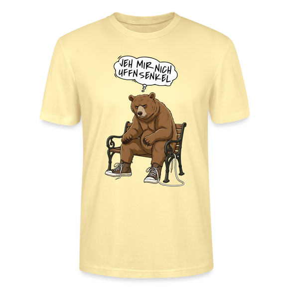 Berliner Bär Shirt-JEH MIR NICH UFFN SENKEL-Unisex T-Shirt - Creme