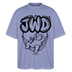 JWD-Berlin-Oversized Unisex Bio T-Shirt - Violett