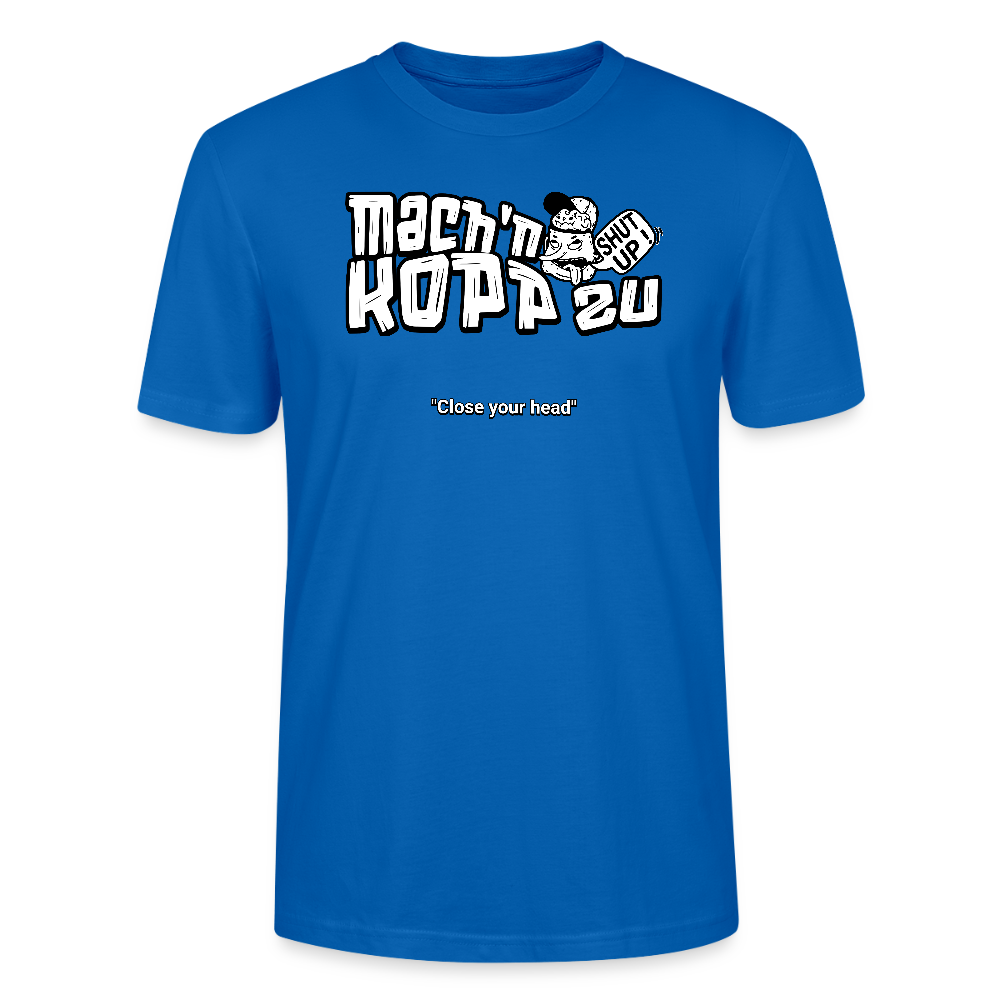 MACH N KOPP ZU-Unisex T-Shirt Bio II - Pfauenblau