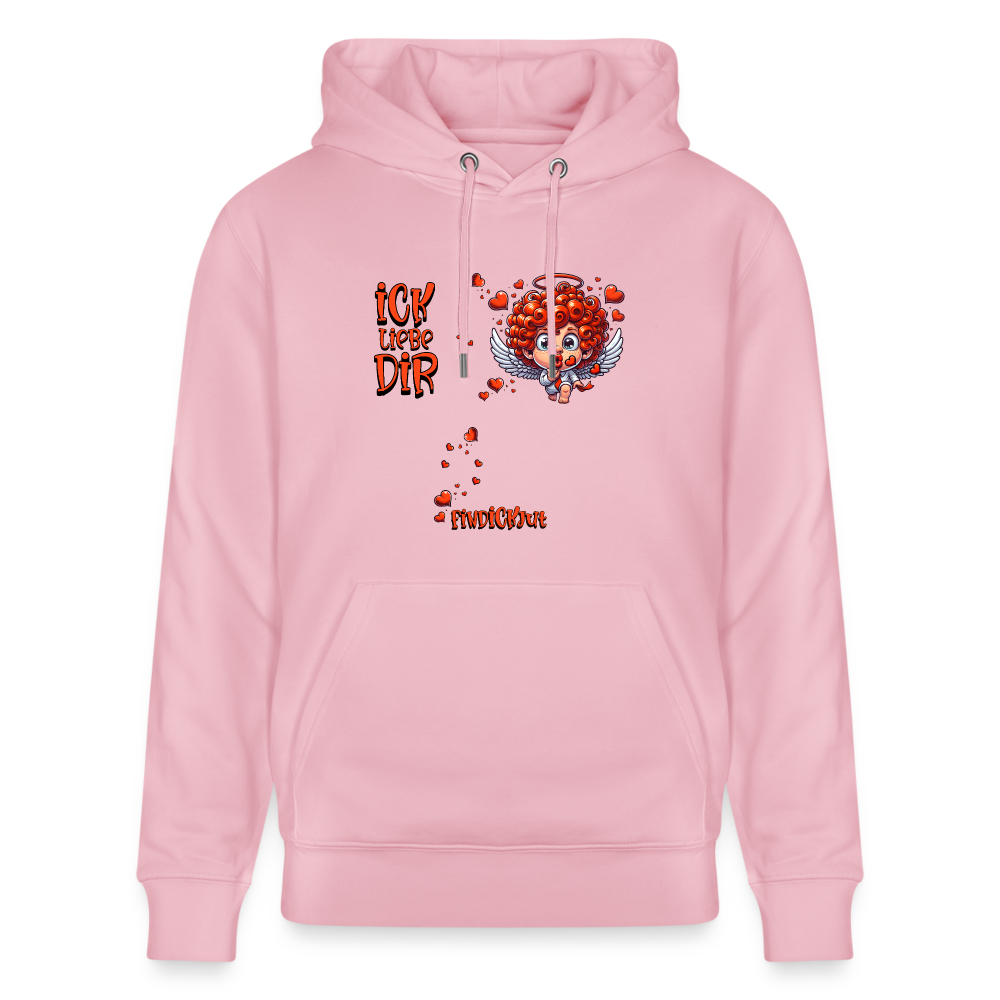 ICK LIEBE DIR-Unisex Bio-Hoodie - Hellrosa