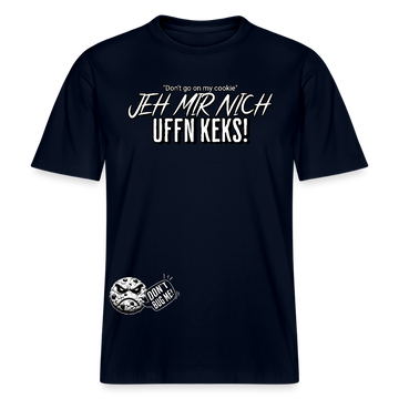 JEH MIR NICH UFF N KEKS-Relaxed Fit Unisex Bio-T-Shirt Sparker - Navy