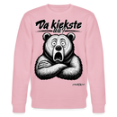Da kiekste, wa?-Unisex Bio-Sweatshirt - Hellrosa
