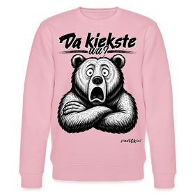 Da kiekste, wa?-Unisex Bio-Sweatshirt - Hellrosa