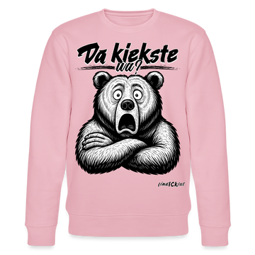 Da kiekste, wa?-Unisex Bio-Sweatshirt - Hellrosa