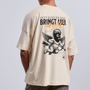 NETT KANN ICK-Unisex Oversize Bio-T-Shirt - Naturweiß