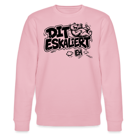 DIT ESKALIERT EH-Unisex Bio-Sweatshirt mit Berliner Schnauze - Hellrosa