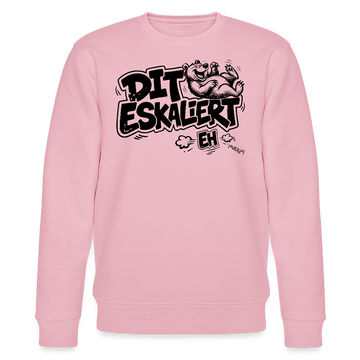 DIT ESKALIERT EH-Unisex Bio-Sweatshirt mit Berliner Schnauze - Hellrosa