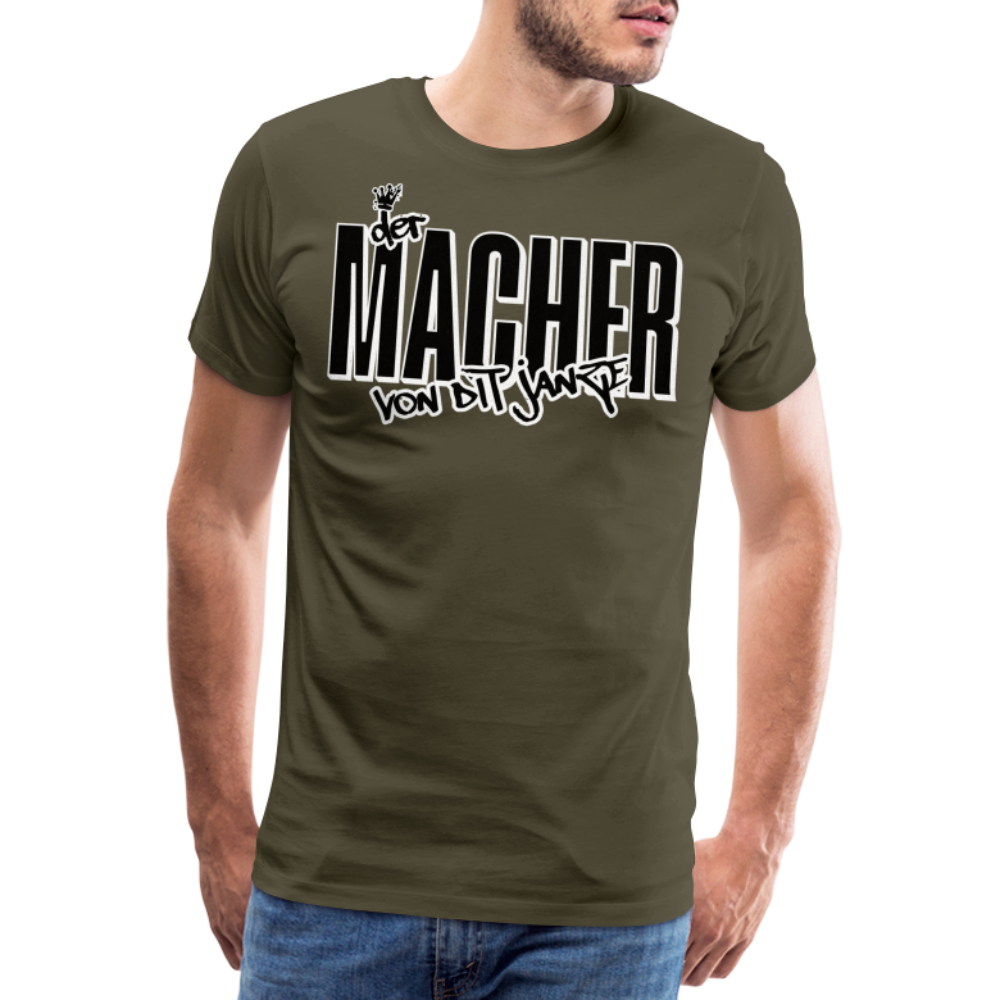 DER MACHER VON DIT JANZE - Männer Premium T-Shirt - Khaki