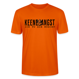 KEENE ANGST ICK TU SIE NÜSCHT - Unisex T-Shirt BIO - Tieforange