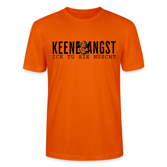 KEENE ANGST ICK TU SIE NÜSCHT - Unisex T-Shirt BIO - Tieforange