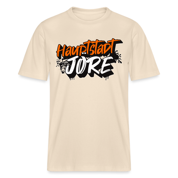 HAUPTSTADTJÖRE-Relaxed Fit Unisex Bio-T-Shirt - Naturweiß