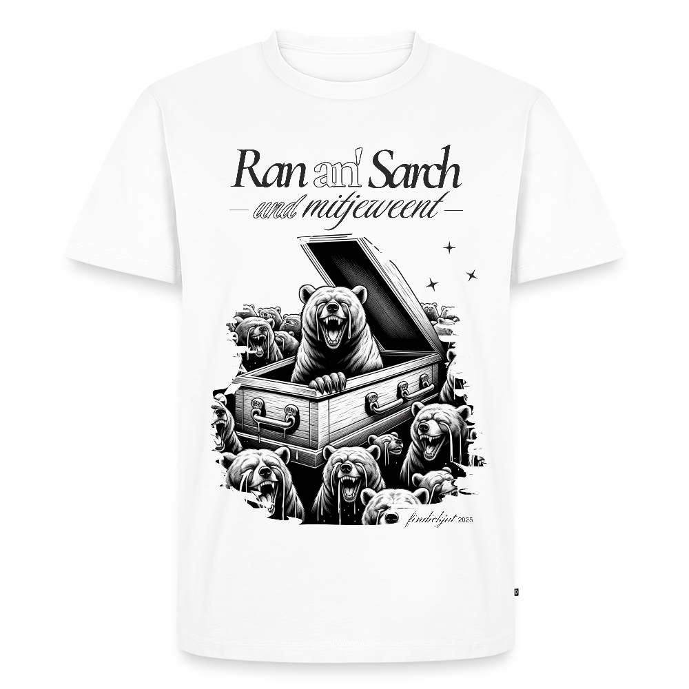 RAN AN SARCH-Männer Premium BIO T-Shirt - Weiß