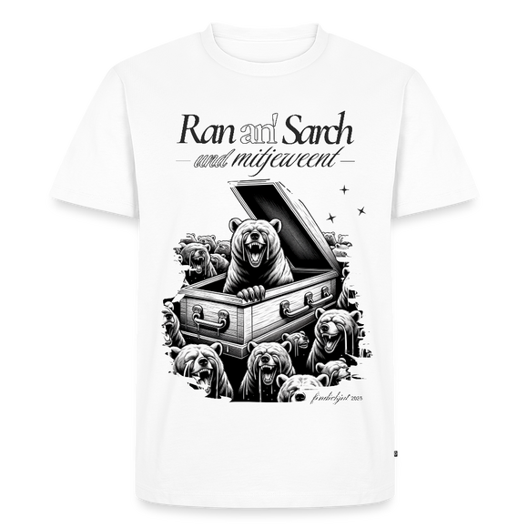 RAN AN SARCH-Männer Premium BIO T-Shirt - Weiß