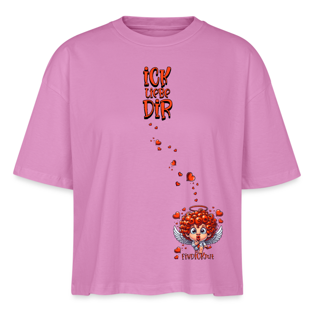 ICK LIEBE DIR-Frauen Boxy Bio-T-Shirt - Pink