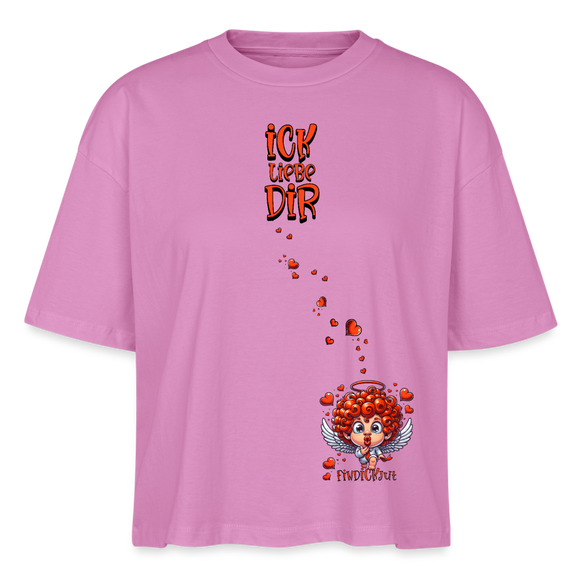 ICK LIEBE DIR-Frauen Boxy Bio-T-Shirt - Pink
