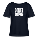 DOLLET DING-Rundhals Frauen Bio-T-Shirt - Navy