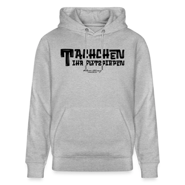 Berliner Begrüssung-TACHCHEN IHR FLITZPIEPEN-Unisex Bio-Hoodie - Grau meliert