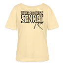 JEH MIR NICH UFF'N SENKEL-Rundhals Frauen Bio-T-Shirt - Creme