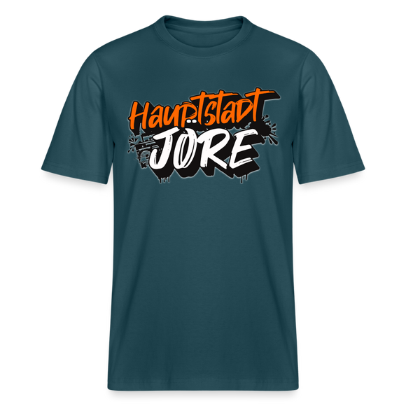 HAUPTSTADTJÖRE-Relaxed Fit Unisex Bio-T-Shirt - Dunkles Petrol