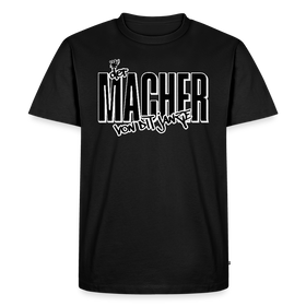 DER MACHER VON DIT JANZE-Männer Premium BIO T-Shirt - Schwarz
