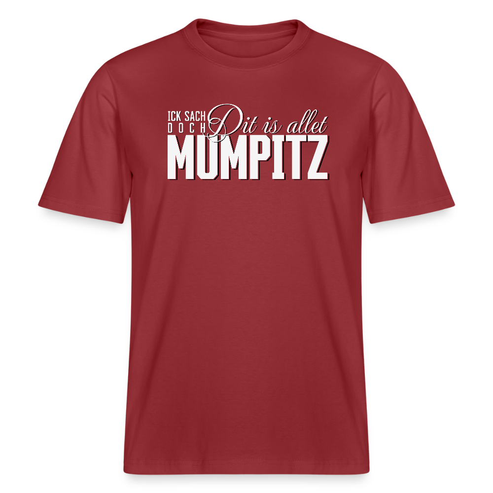 MUMPITZ-Relaxed Fit Unisex Bio-T-Shirt-dunkel - Erdrot