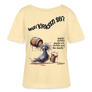 WAT KIEKSTN SO?-Rundhals Frauen Bio-T-Shirt - Creme