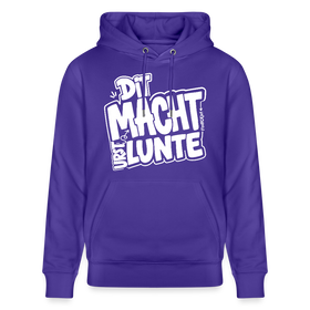 DIT MACHT URST LUNTE-Unisex Bio-Hoodie mit Berliner Dialekt - Purple Love 