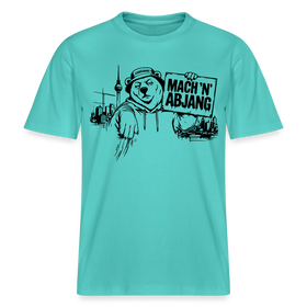 MACH 'N ABJANG- Berlin Shirt RELAXED FIT Unisex Organic T-Shirt - Poolblau