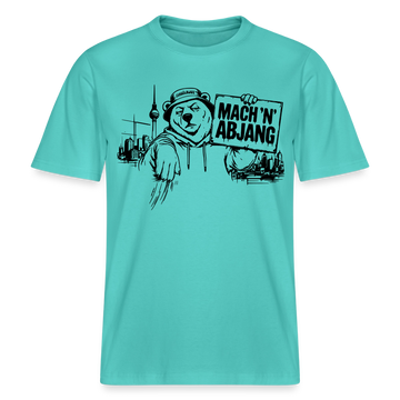 MACH 'N ABJANG- Berlin Shirt RELAXED FIT Unisex Organic T-Shirt - Poolblau