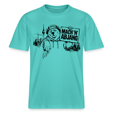 MACH 'N ABJANG- Berlin Shirt RELAXED FIT Unisex Organic T-Shirt - Poolblau