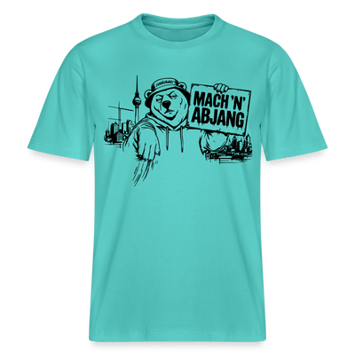 MACH 'N ABJANG- Berlin Shirt RELAXED FIT Unisex Organic T-Shirt - Poolblau