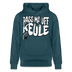 PASS MA UFF KEULE-Unisex Bio-Hoodie II - Dunkles Petrol