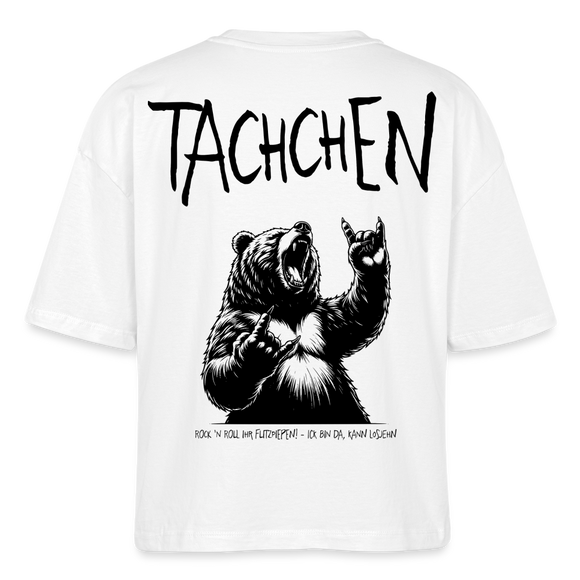 TACHCHEN BERLINER - Frauen Boxy Bio-T-Shirt-back - Weiß