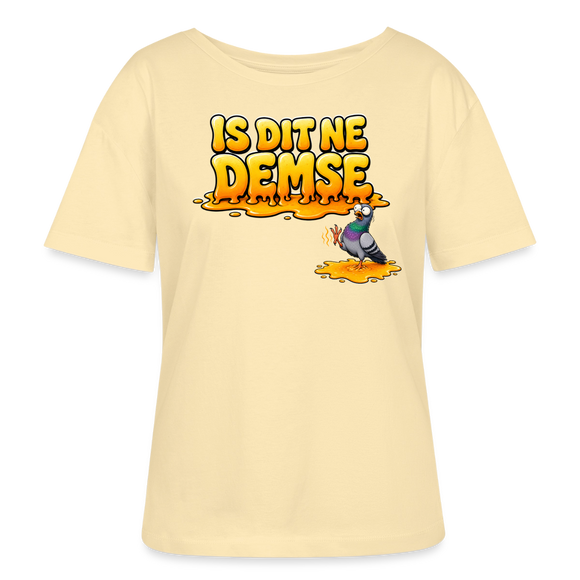 Berlin Shirt-Sommer-IS DIT NE DEMSE-Rundhals Frauen Bio-T-Shirt - Creme