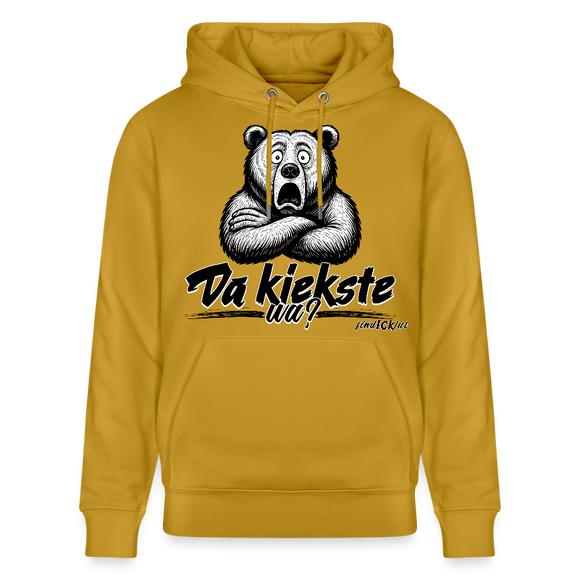 Da kiekste, wa?-Unisex Bio-Hoodie - Ocker