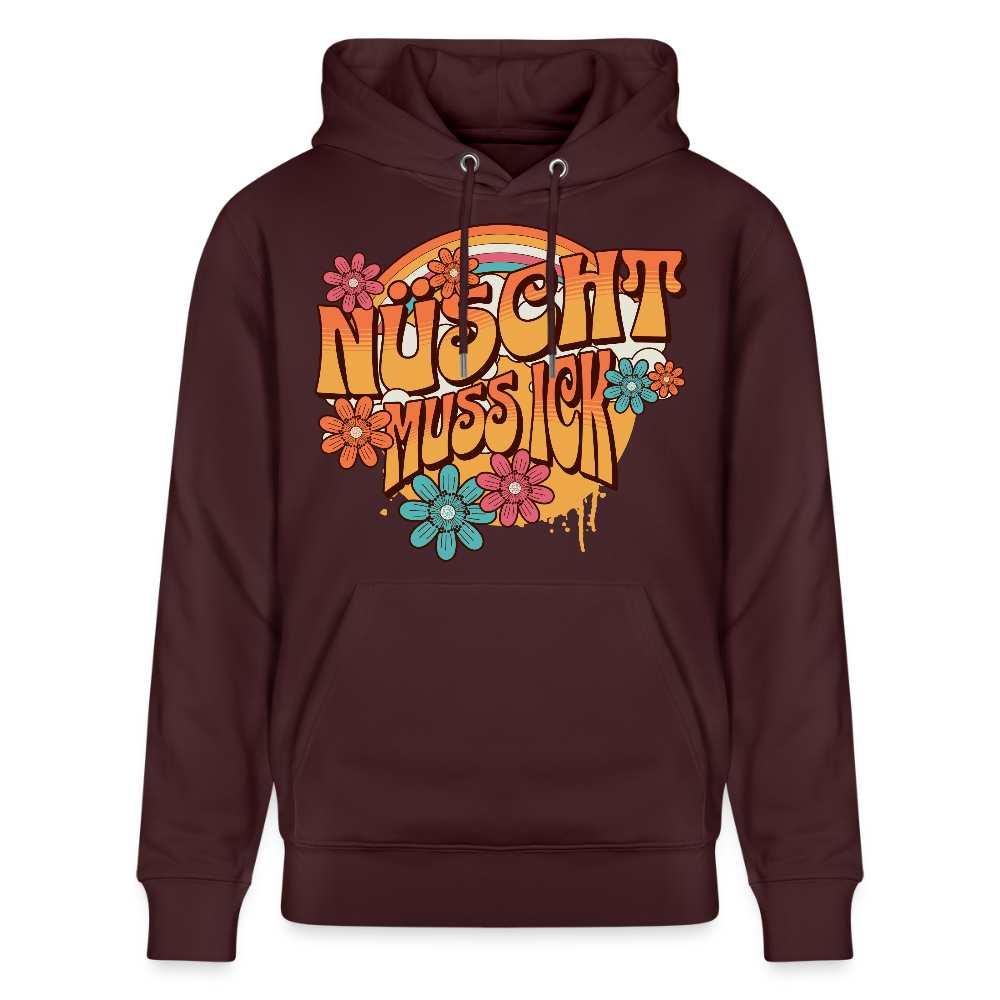 BERLINER RETRO-NÜSCHT MUSS ICK-Unisex Bio-Hoodie - Maroon
