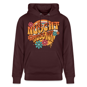 BERLINER RETRO-NÜSCHT MUSS ICK-Unisex Bio-Hoodie - Maroon