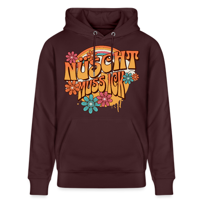 BERLINER RETRO-NÜSCHT MUSS ICK-Unisex Bio-Hoodie - Maroon