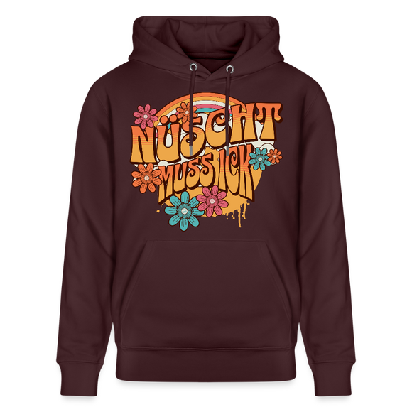 BERLINER RETRO-NÜSCHT MUSS ICK-Unisex Bio-Hoodie - Maroon
