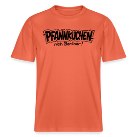 Dit Berlin Shirt-PFANNKUCHEN NICH BERLINER!-RELAXED FIT Unisex bio T-Shirt - Hellrot