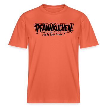 Dit Berlin Shirt-PFANNKUCHEN NICH BERLINER!-RELAXED FIT Unisex bio T-Shirt - Hellrot