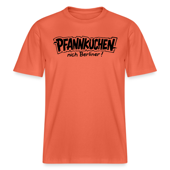 Dit Berlin Shirt-PFANNKUCHEN NICH BERLINER!-RELAXED FIT Unisex bio T-Shirt - Hellrot